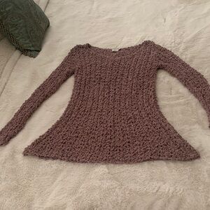 ASOS Dusty Rose Textured Knit Tunic